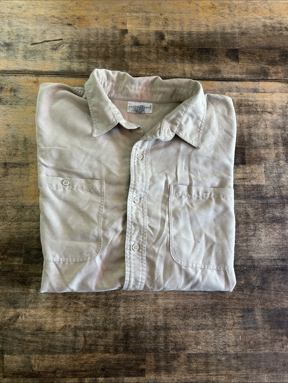 Lightweight Men's Shirt Jacket in Light Beige